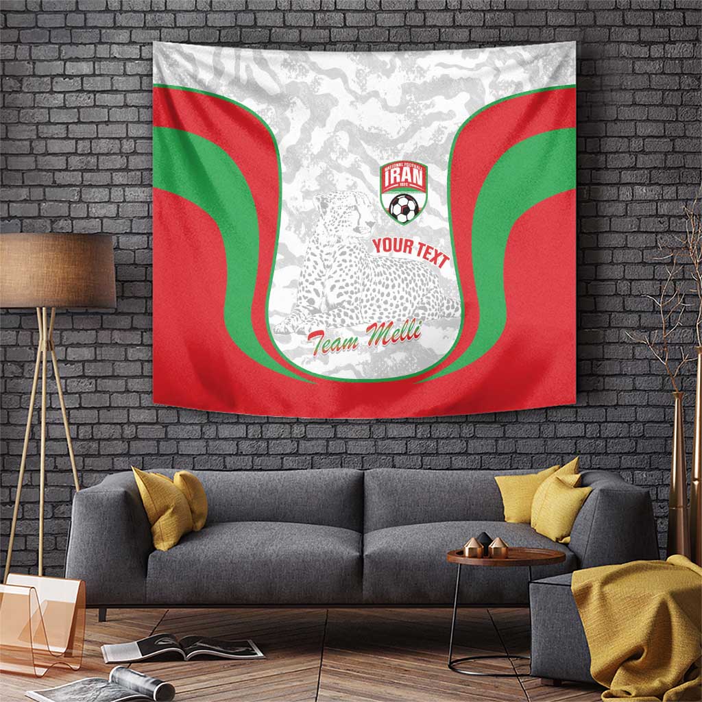 Iran Football Custom Tapestry Come On Team Melli Cheetah - Wonder Print Shop