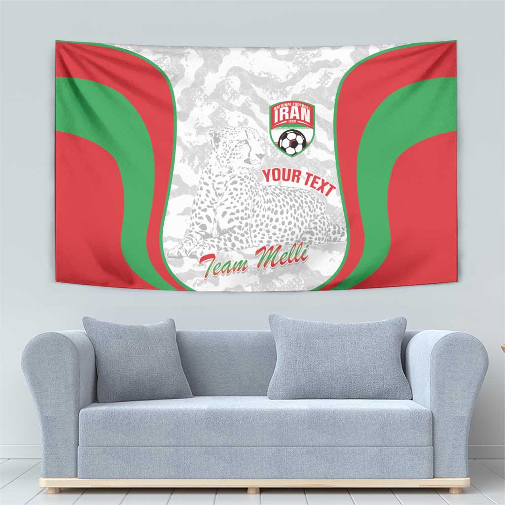 Iran Football Custom Tapestry Come On Team Melli Cheetah - Wonder Print Shop