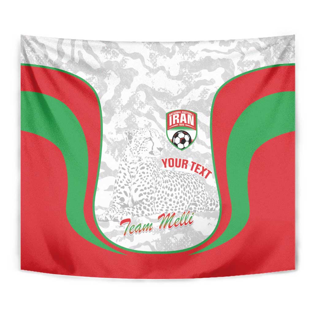 Iran Football Custom Tapestry Come On Team Melli Cheetah - Wonder Print Shop