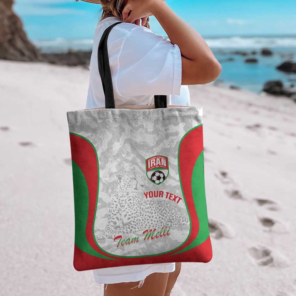 Iran Football Custom Tote Bag Come On Team Melli Cheetah - Wonder Print Shop