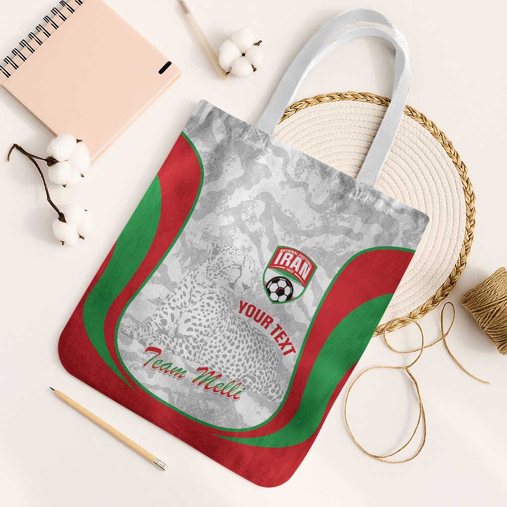 Iran Football Custom Tote Bag Come On Team Melli Cheetah - Wonder Print Shop