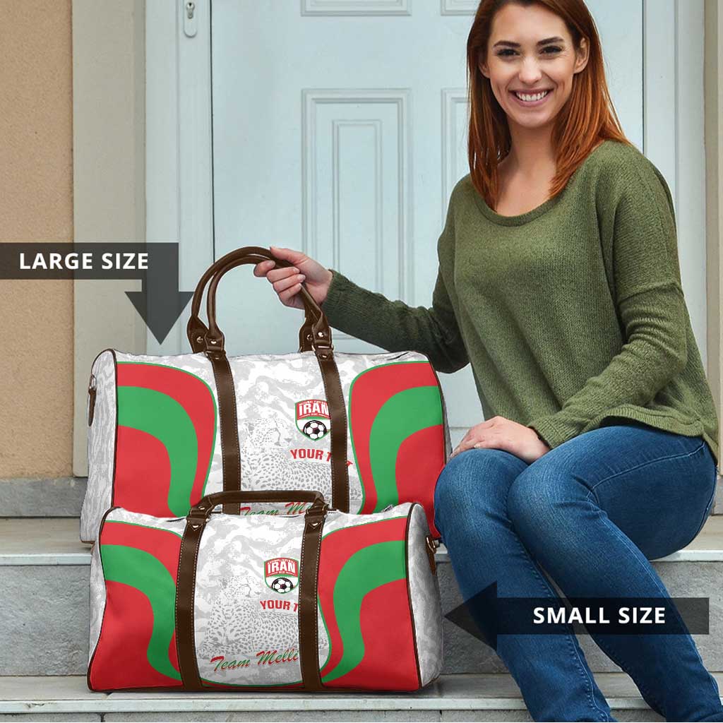 Iran Football Custom Travel Bag Come On Team Melli Cheetah - Wonder Print Shop