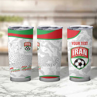 Iran Football Custom Tumbler Cup Come On Team Melli Cheetah - Wonder Print Shop