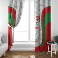 Iran Football Custom Window Curtain Come On Team Melli Cheetah - Wonder Print Shop