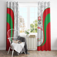 Iran Football Custom Window Curtain Come On Team Melli Cheetah - Wonder Print Shop