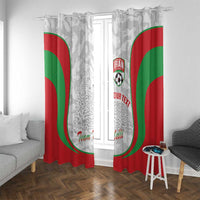 Iran Football Custom Window Curtain Come On Team Melli Cheetah - Wonder Print Shop