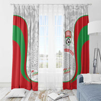 Iran Football Custom Window Curtain Come On Team Melli Cheetah - Wonder Print Shop