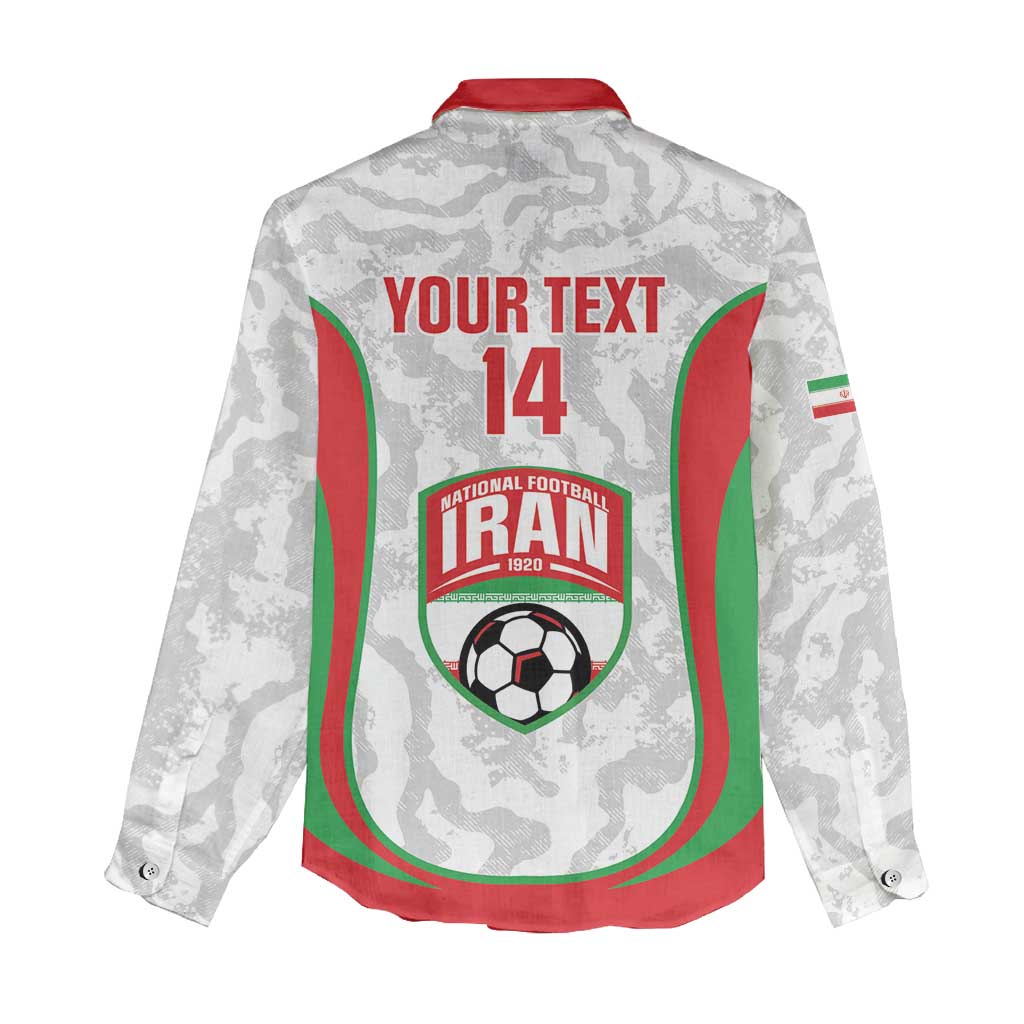 Iran Football Custom Women Casual Shirt Come On Team Melli Cheetah - Wonder Print Shop