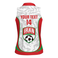 Iran Football Custom Women Sleeveless Polo Shirt Come On Team Melli Cheetah - Wonder Print Shop