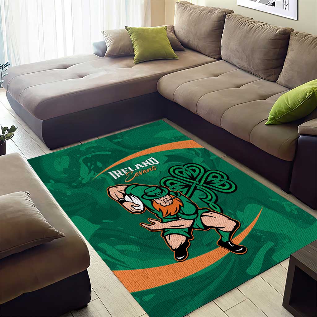 Ireland Rugby Sevens Area Rug Go Champions Irish Shamrock - Wonder Print Shop