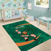 Ireland Rugby Sevens Area Rug Go Champions Irish Shamrock - Wonder Print Shop