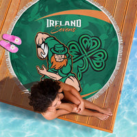 Ireland Rugby Sevens Beach Blanket Go Champions Irish Shamrock - Wonder Print Shop