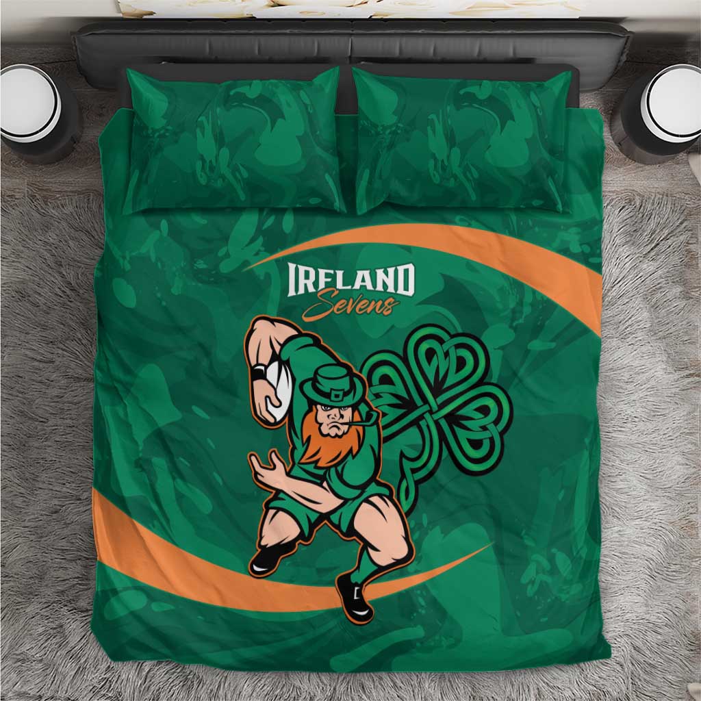 Ireland Rugby Sevens Bedding Set Go Champions Irish Shamrock - Wonder Print Shop