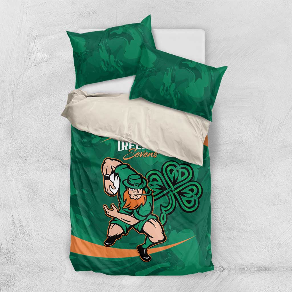 Ireland Rugby Sevens Bedding Set Go Champions Irish Shamrock - Wonder Print Shop