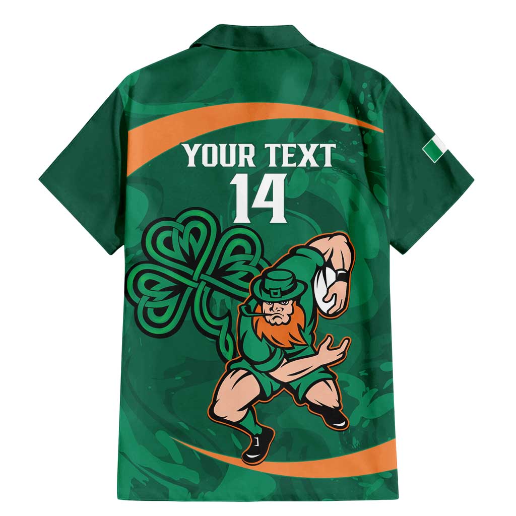 Custom Ireland Rugby Sevens Family Matching Mermaid Dress and Hawaiian Shirt Go Champions Irish Shamrock - Wonder Print Shop