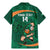 Custom Ireland Rugby Sevens Family Matching Mermaid Dress and Hawaiian Shirt Go Champions Irish Shamrock - Wonder Print Shop