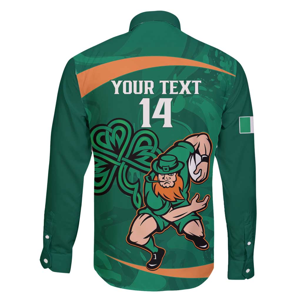 Custom Ireland Rugby Sevens Family Matching Mermaid Dress and Hawaiian Shirt Go Champions Irish Shamrock - Wonder Print Shop