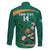 Custom Ireland Rugby Sevens Family Matching Off The Shoulder Long Sleeve Dress and Hawaiian Shirt Go Champions Irish Shamrock - Wonder Print Shop