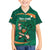 Custom Ireland Rugby Sevens Family Matching Off The Shoulder Long Sleeve Dress and Hawaiian Shirt Go Champions Irish Shamrock - Wonder Print Shop