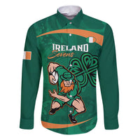 Custom Ireland Rugby Sevens Family Matching Puletasi and Hawaiian Shirt Go Champions Irish Shamrock - Wonder Print Shop