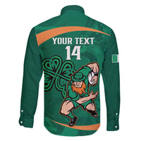 Custom Ireland Rugby Sevens Family Matching Tank Maxi Dress and Hawaiian Shirt Go Champions Irish Shamrock - Wonder Print Shop