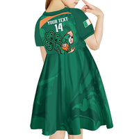 Custom Ireland Rugby Sevens Kid Short Sleeve Dress Go Champions Irish Shamrock - Wonder Print Shop