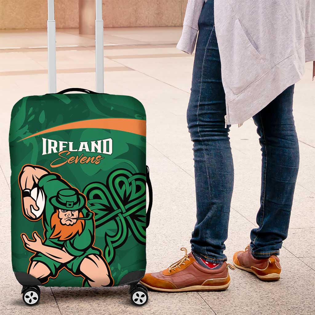 Ireland Rugby Sevens Luggage Cover Go Champions Irish Shamrock - Wonder Print Shop