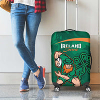 Ireland Rugby Sevens Luggage Cover Go Champions Irish Shamrock - Wonder Print Shop