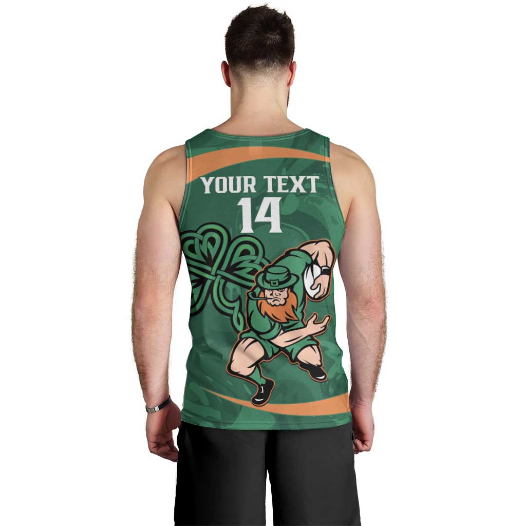 Custom Ireland Rugby Sevens Men Tank Top Go Champions Irish Shamrock - Wonder Print Shop