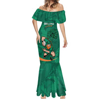 Custom Ireland Rugby Sevens Mermaid Dress Go Champions Irish Shamrock - Wonder Print Shop
