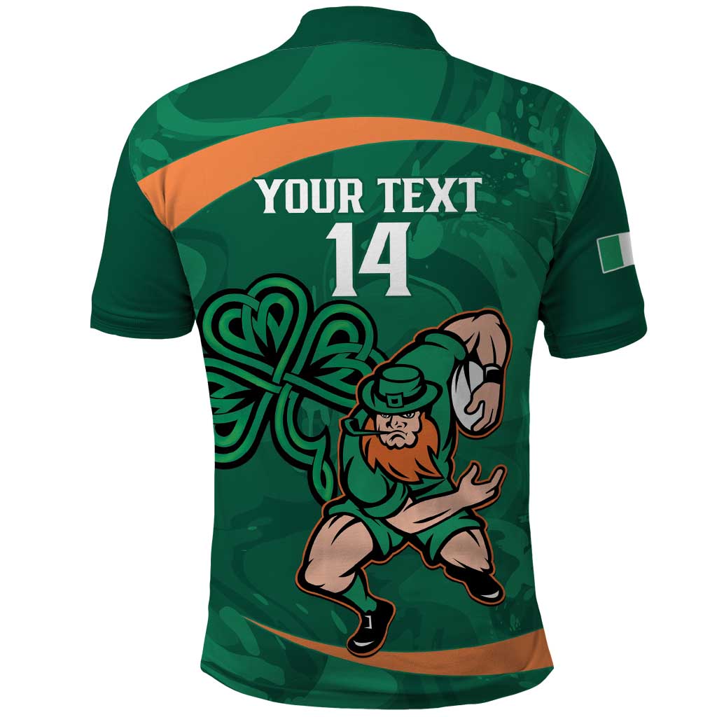 Custom Ireland Rugby Sevens Polo Shirt Go Champions Irish Shamrock - Wonder Print Shop