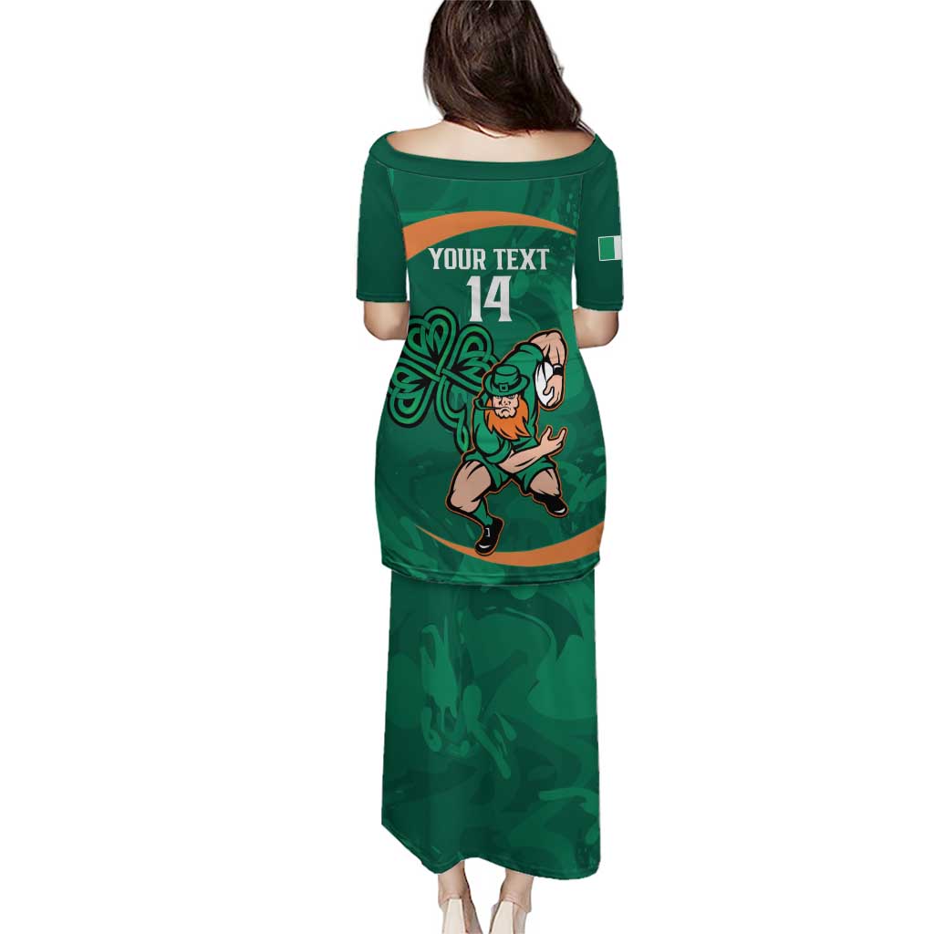 Custom Ireland Rugby Sevens Puletasi Go Champions Irish Shamrock - Wonder Print Shop