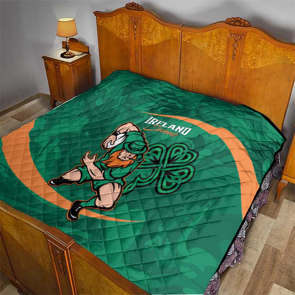 Ireland Rugby Sevens Quilt Go Champions Irish Shamrock - Wonder Print Shop