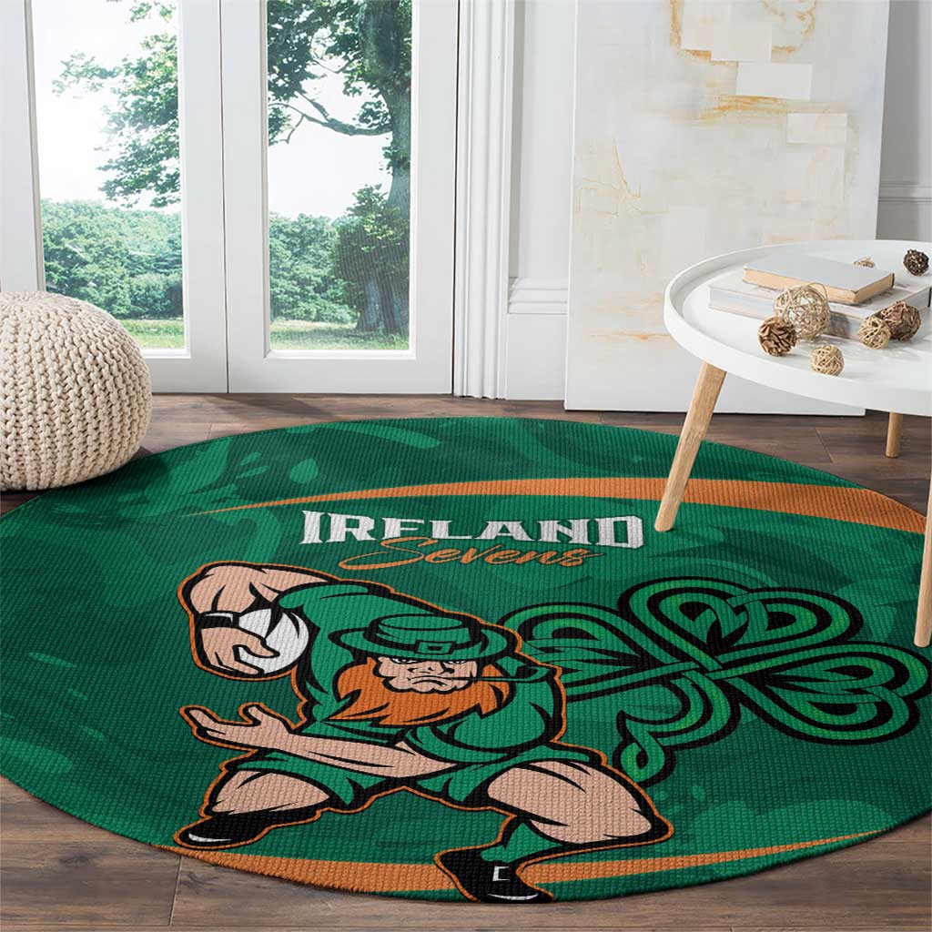 Ireland Rugby Sevens Round Carpet Go Champions Irish Shamrock
