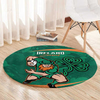 Ireland Rugby Sevens Round Carpet Go Champions Irish Shamrock