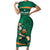 Custom Ireland Rugby Sevens Short Sleeve Bodycon Dress Go Champions Irish Shamrock - Wonder Print Shop