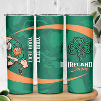 Personalised Ireland Rugby Sevens Skinny Tumbler Go Champions Irish Shamrock - Wonder Print Shop