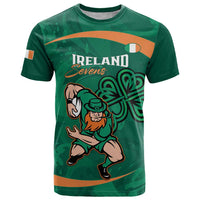 Custom Ireland Rugby Sevens T Shirt Go Champions Irish Shamrock - Wonder Print Shop