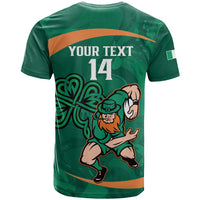 Custom Ireland Rugby Sevens T Shirt Go Champions Irish Shamrock - Wonder Print Shop