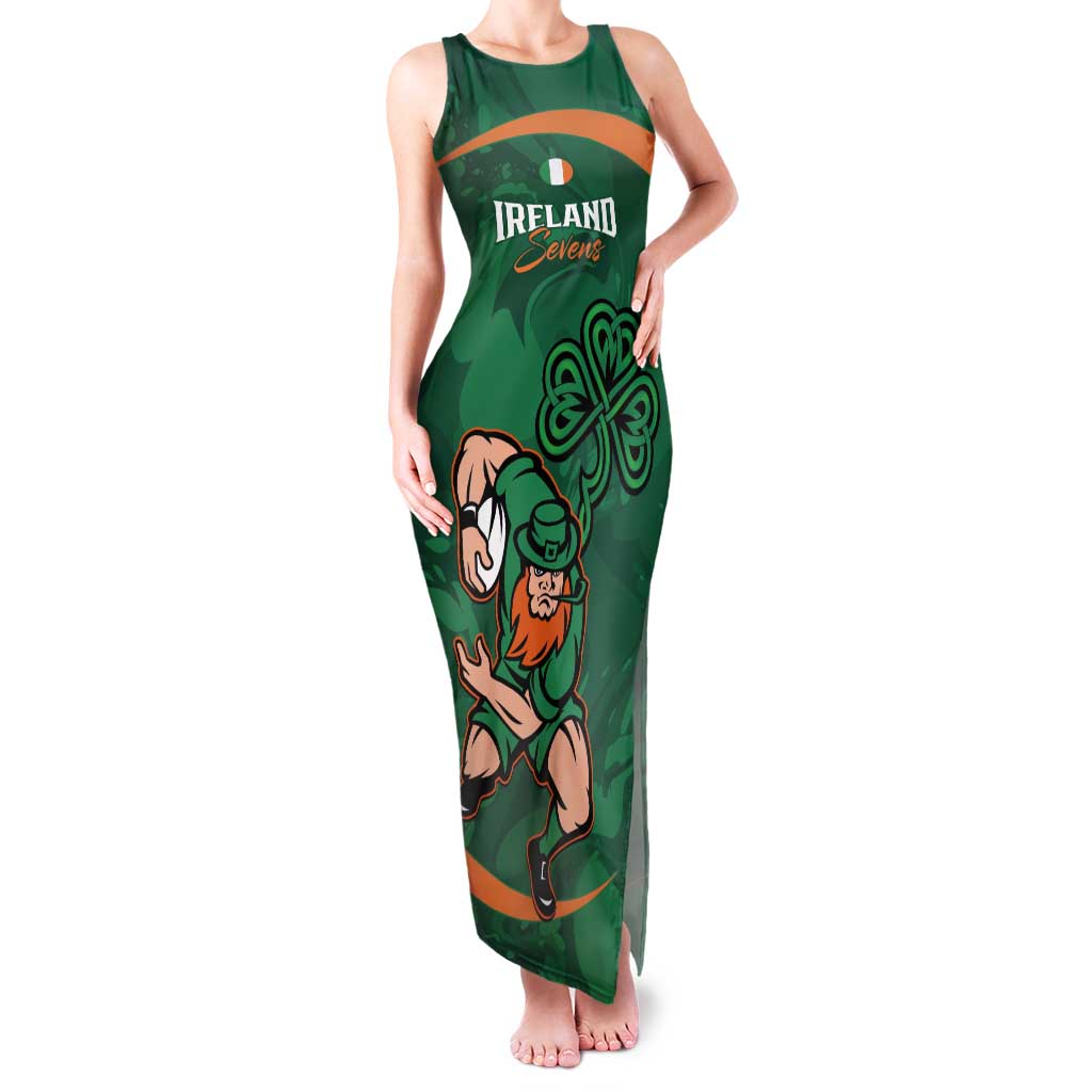 Custom Ireland Rugby Sevens Tank Maxi Dress Go Champions Irish Shamrock - Wonder Print Shop