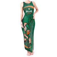 Custom Ireland Rugby Sevens Tank Maxi Dress Go Champions Irish Shamrock - Wonder Print Shop