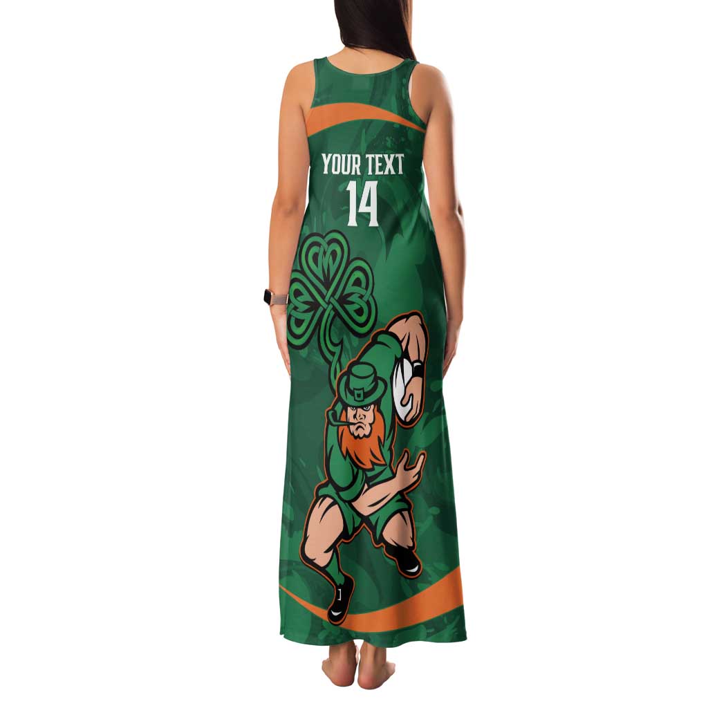 Custom Ireland Rugby Sevens Tank Maxi Dress Go Champions Irish Shamrock - Wonder Print Shop