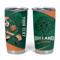 Personalised Ireland Rugby Sevens Tumbler Cup Go Champions Irish Shamrock - Wonder Print Shop
