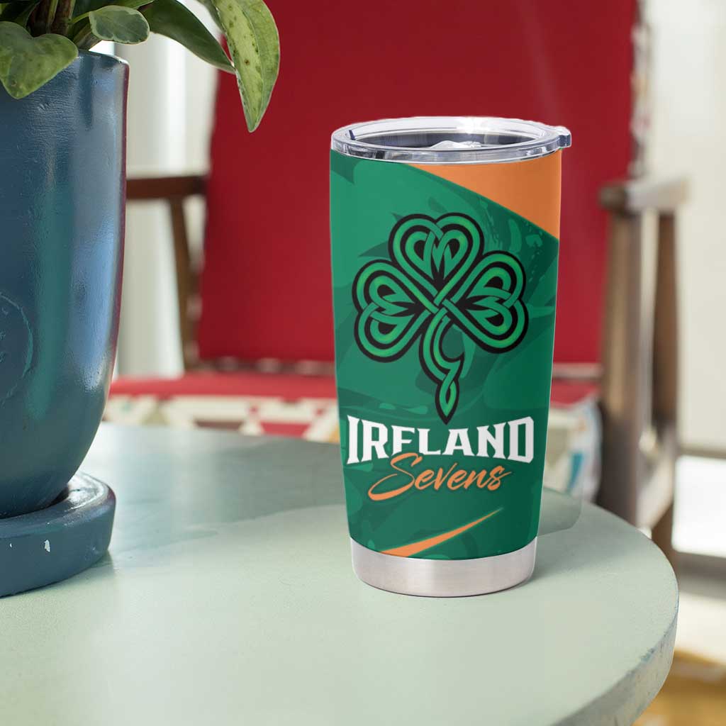 Personalised Ireland Rugby Sevens Tumbler Cup Go Champions Irish Shamrock - Wonder Print Shop