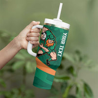 Personalised Ireland Rugby Sevens Tumbler With Handle Go Champions Irish Shamrock - Wonder Print Shop