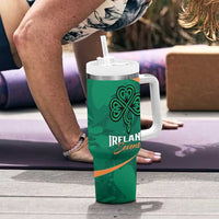 Personalised Ireland Rugby Sevens Tumbler With Handle Go Champions Irish Shamrock - Wonder Print Shop