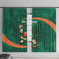 Ireland Rugby Sevens Window Curtain Go Champions Irish Shamrock - Wonder Print Shop