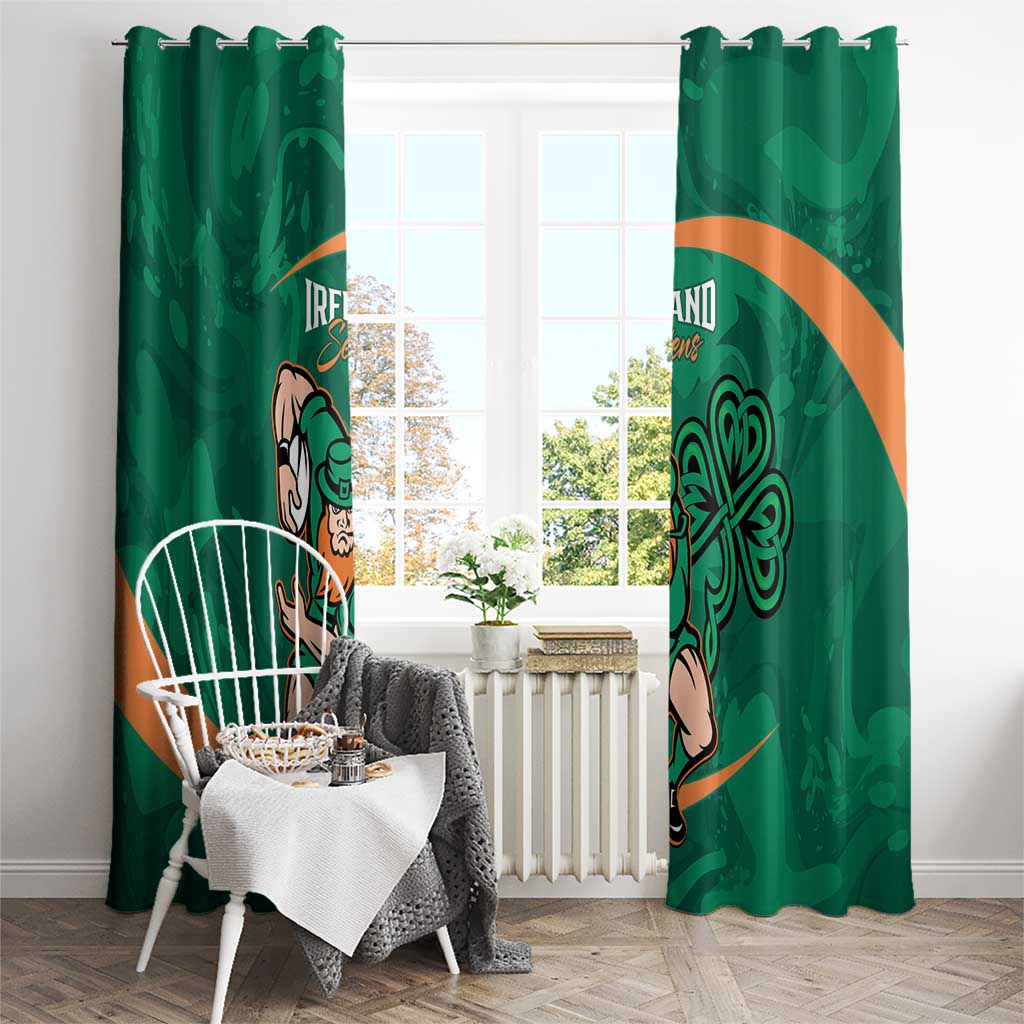 Ireland Rugby Sevens Window Curtain Go Champions Irish Shamrock - Wonder Print Shop