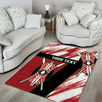 Custom Kenya Rugby Sevens Area Rug Go Champions African Pattern - Wonder Print Shop