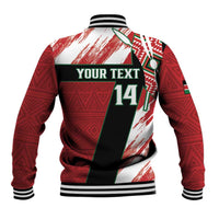 Custom Kenya Rugby Sevens Baseball Jacket Go Champions African Pattern - Wonder Print Shop